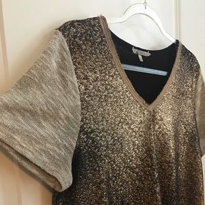 Gimmicks by BKE Gold Short Sleeve Sweater